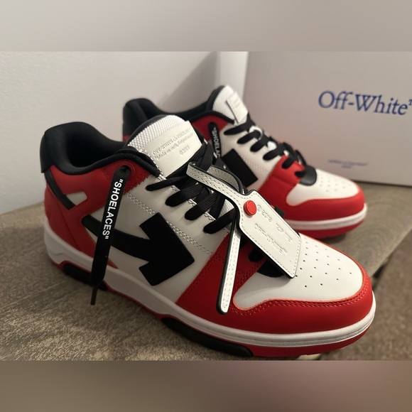 Off-White Out of Office calf leather red black - Picture 1 of 11